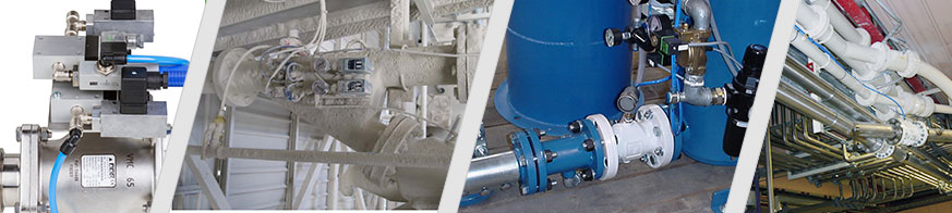 Пережимные клапаны AKO используются в качестве запорных клапанов в пневмотранспортных системах